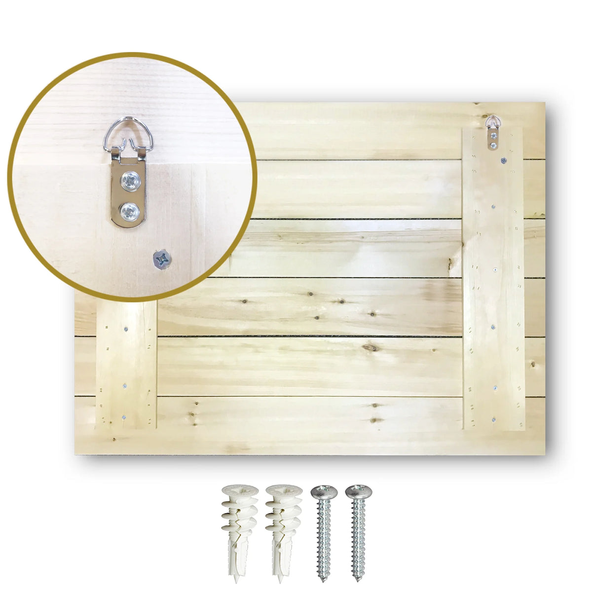 Rustic Wall Art Print on Natural Pine Wood M385