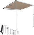 Side Awning 6.6x8.2ft Retractable Waterproof Shelter F411518