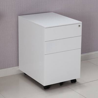 White 3-Drawer Vertical Filing Cabinet V93510