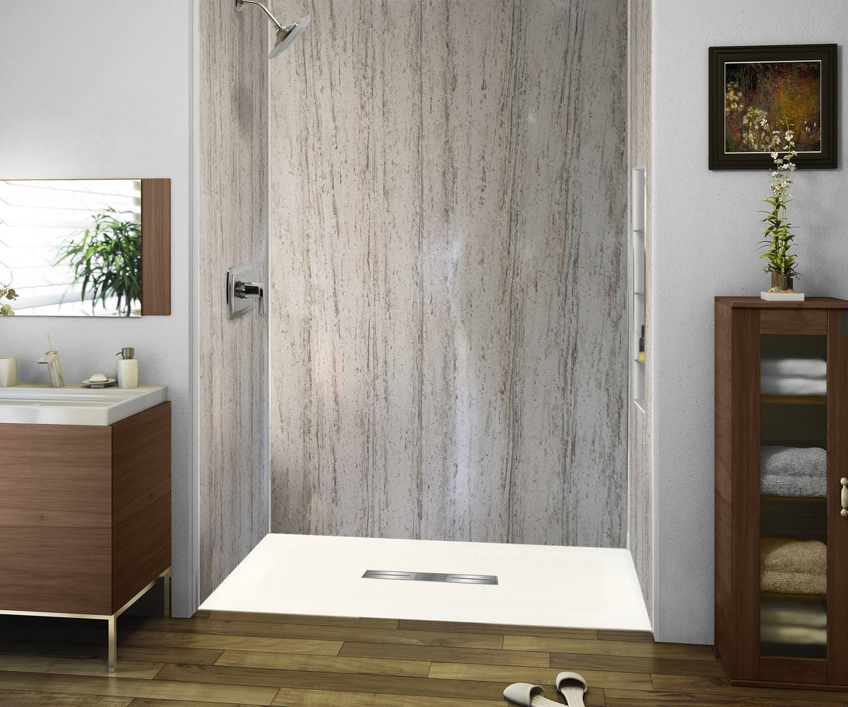63-in L x 35.5-in Shower Base with Center Drain L799