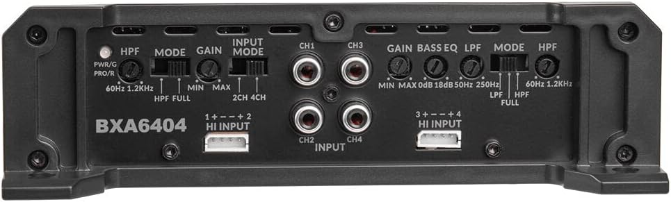 640W Peak 2-Ohm Stable Class-A/B 4-Channel Car Audio MOSFET Amplifier Pack of 2 N9281