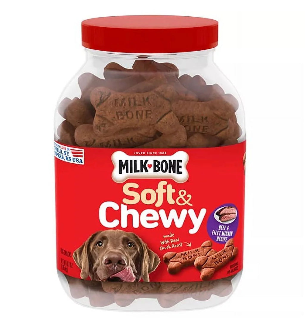 Soft & Chewy Beef & Filet Mignon Recipe Dog Snacks, 37 oz. B15631