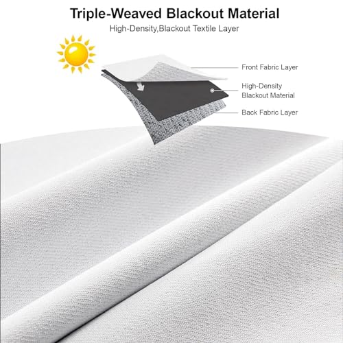 Light Grey Blackout Curtains 84 inches long Y71743