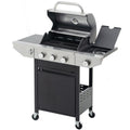 3-Burner Stainless Steel Propane Gas Grill with Side Burner Y828