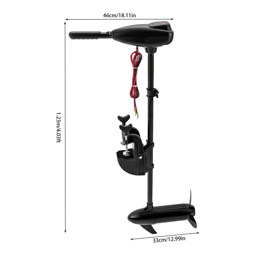 24V 85 LBS Electric Outboard Motor Trolling Fishing Boat Brush Engine I17970