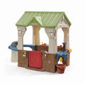 Brown Toddler Playhouse with Grill and Planter Play Toys X106764