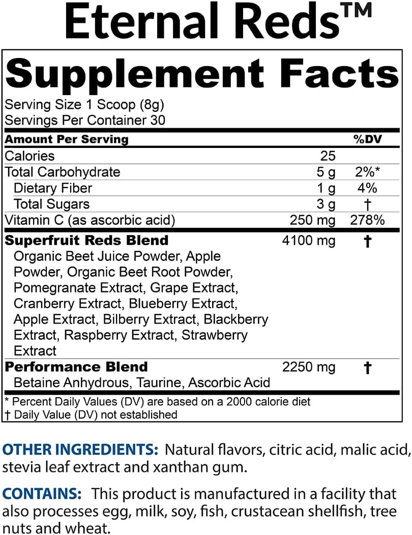 Red Superfoods Powder, Berry Flavor (30 Servings) P1438