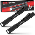 2 Small LED Pocket Flashlights with Clip M74745