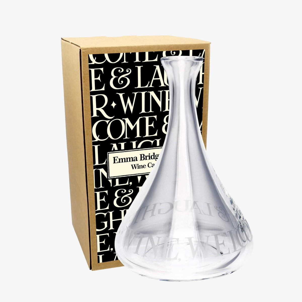 Black Toast Glass Wine Carafe K779012
