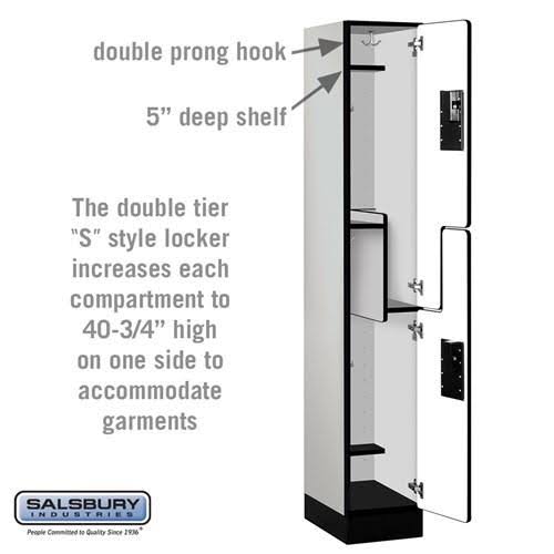 Black Wood Locker L6318