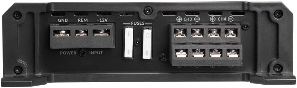 640W Peak 2-Ohm Stable Class-A/B 4-Channel Car Audio MOSFET Amplifier Pack of 2 N9281