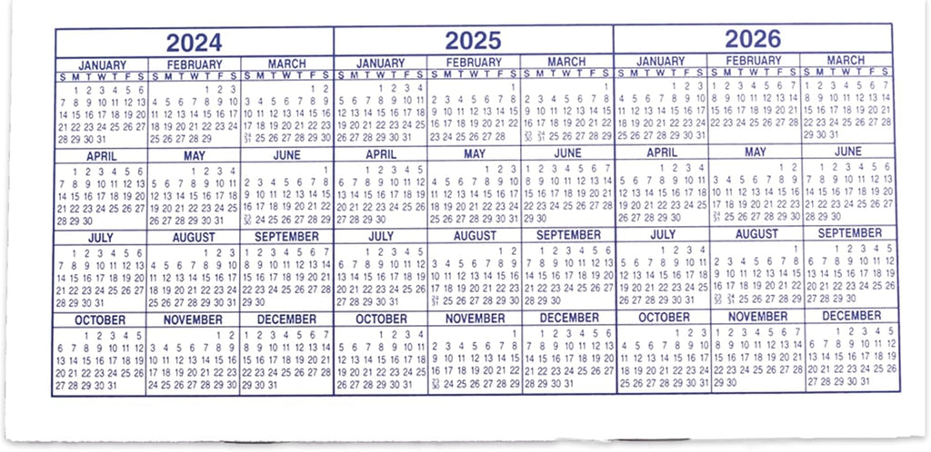 Pack of 10 Checkbook Registers Z214