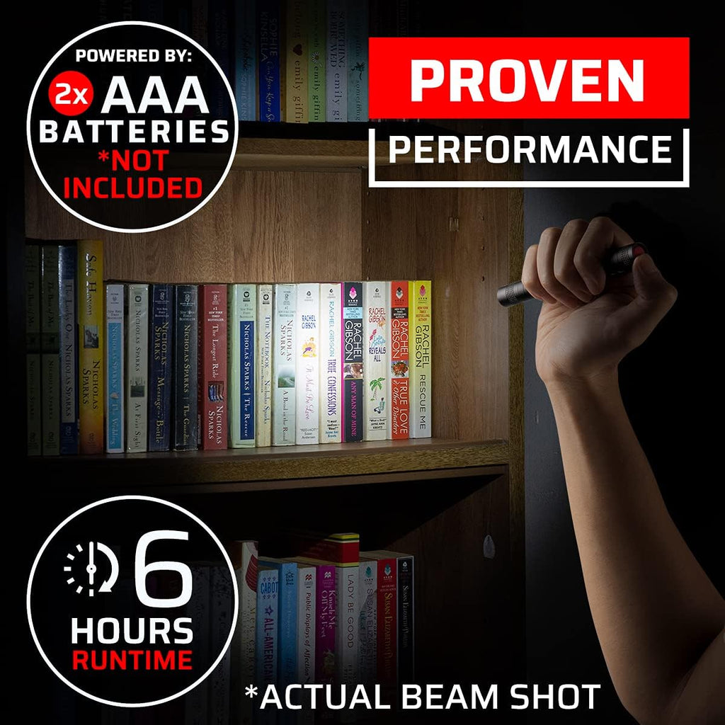 2 Small LED Pocket Flashlights with Clip M74745