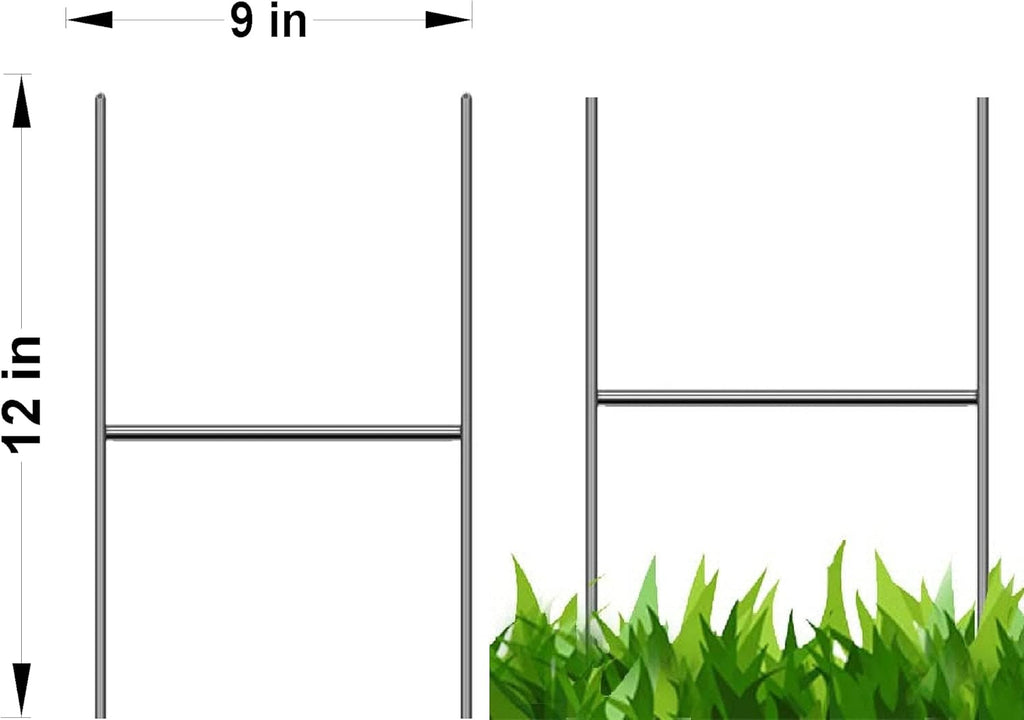 100 Sign Stake 12x9 Inch x 9 Gauge Galvanized Wire Stake, 100 Pieces, Pack of 2 W54689