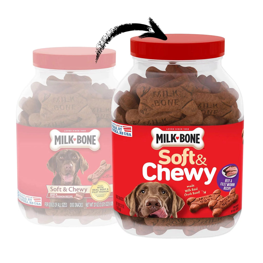 Soft & Chewy Beef & Filet Mignon Recipe Dog Snacks, 37 oz. B15631