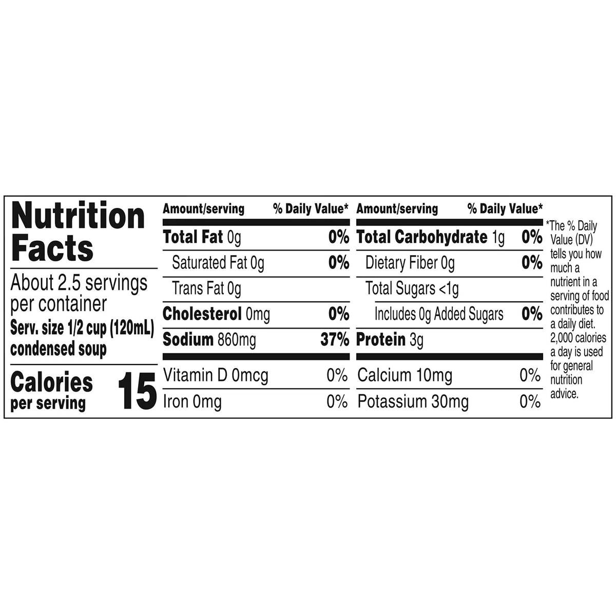 Condensed Beef Broth Soup 10.5oz (Pack of 6) F804