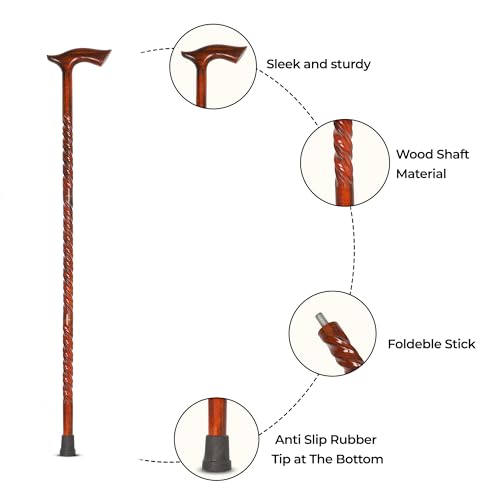 Natural Wood Walking Stick Cane G638