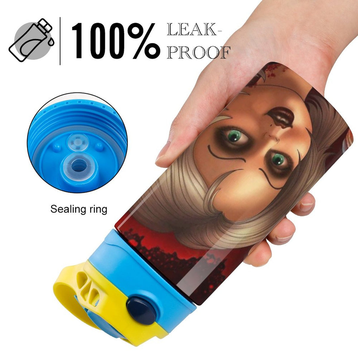 Insulated Stainless Steel Water Bottle with Straw Z32519
