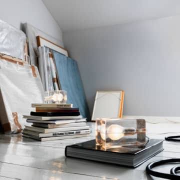 White Block Lamp M354935