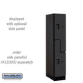 Black Wood Locker L6318