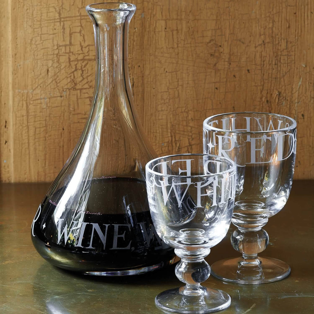 Black Toast Glass Wine Carafe K779012