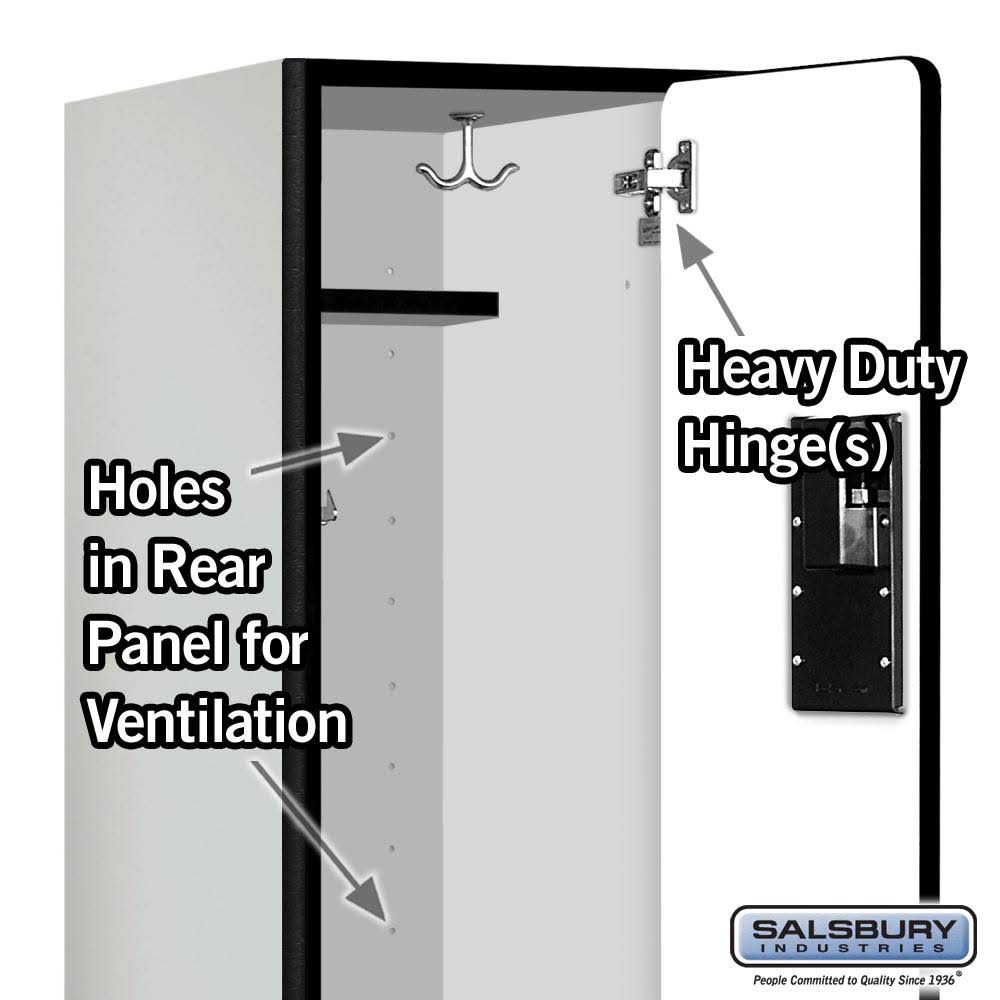 Black Wood Locker L6318