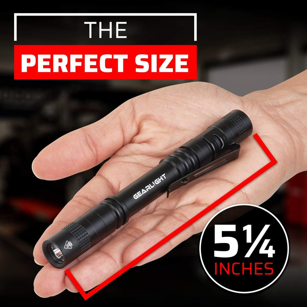 2 Small LED Pocket Flashlights with Clip M74745