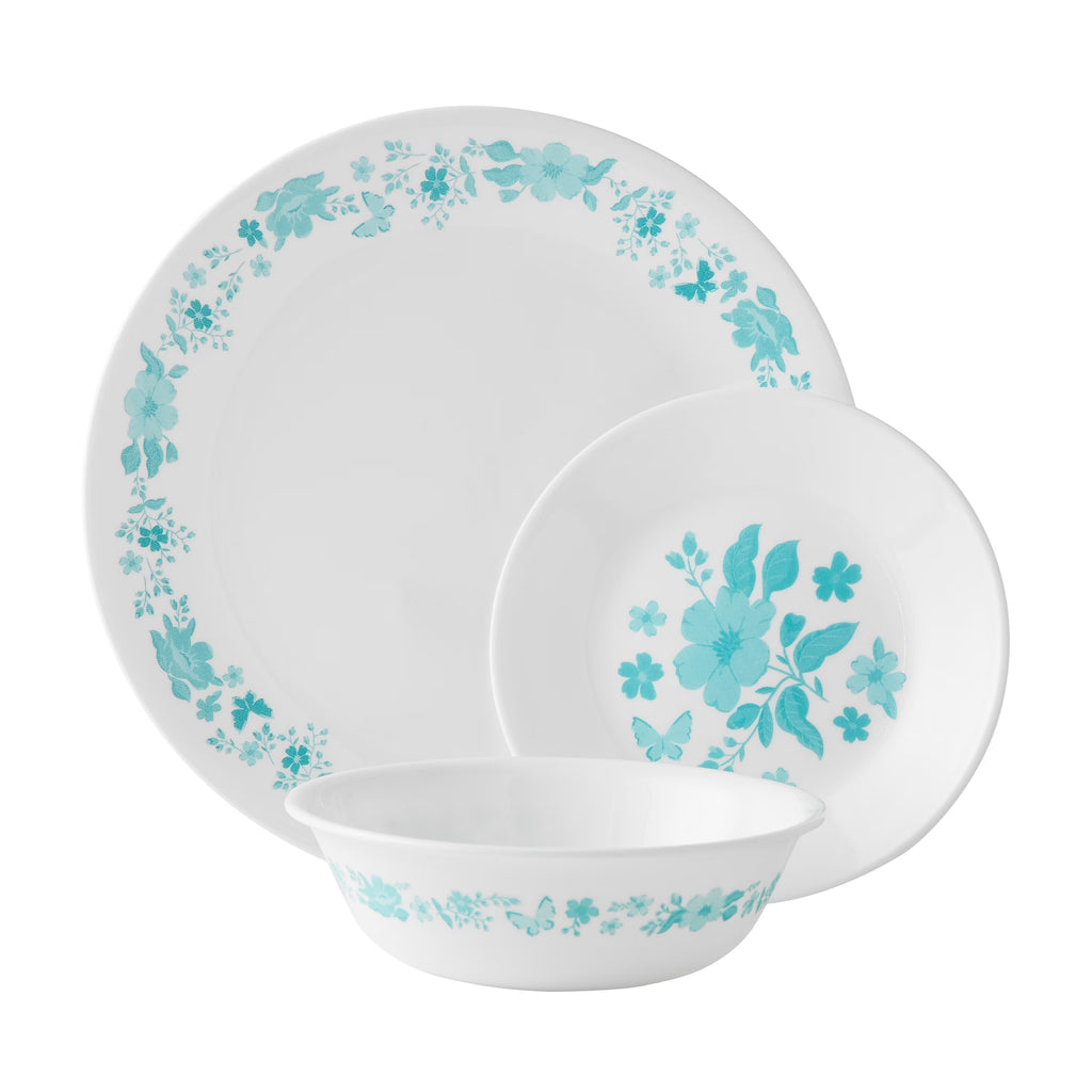 12-Piece Teal Dinnerware Set C83108